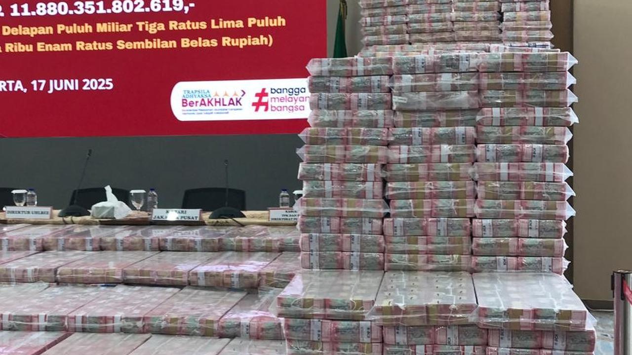 Sita Rp11 Triliun dari Kasus CPO, Kejagung Pamerkan Rp2 Triliun di Gedung Bundar