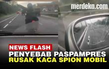 VIDEO: Kaca Spion Mobil Dipecah Paspampres di Tol, Warga Depok Ini Ungkap Penyebabnya
