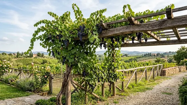 Anggur, Tanaman Buah yang Bisa Dirambatkan di Pagar atau Pergola/AI Generated