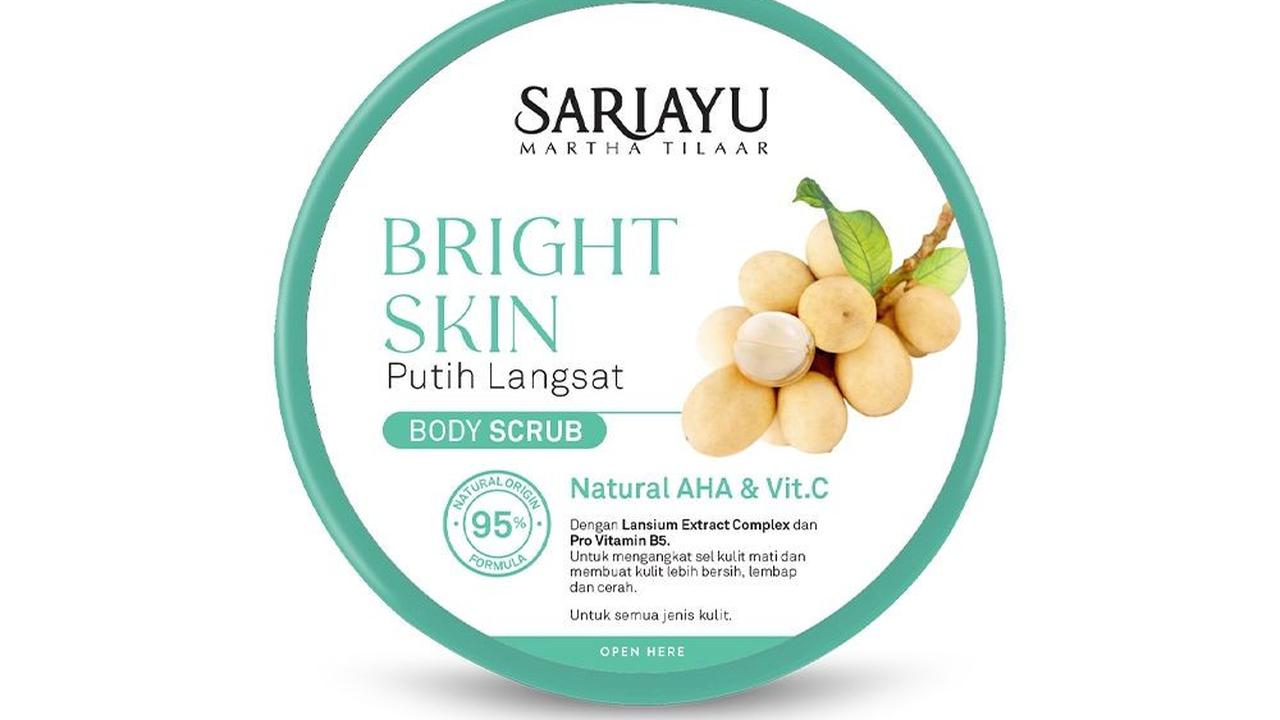 2. Sariayu Bright Skin Putih Langsat Body Scrub dari Martina Berto