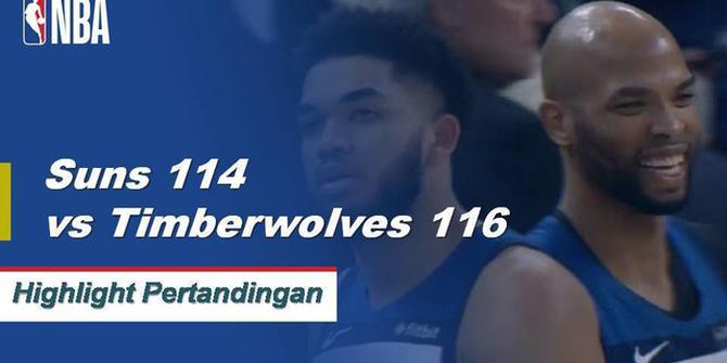 Cuplikan Pertandingan NBA : Timberwolves 116, Suns 114