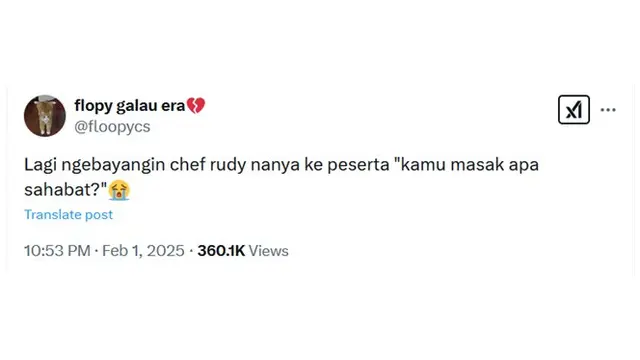 6 Cuitan Netizen Seakan-akan Chef Rudy Choirudin Ini Kocak, Jadi Juri Dadakan