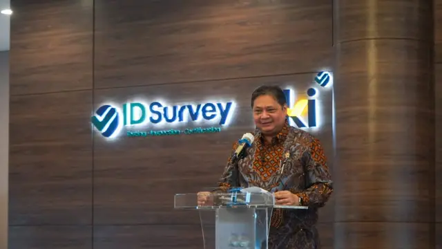 Menteri Koordinator Bidang Perekonomian Airlangga Hartarto saat menyampaikan keynote speech dalam acara Seminar Nasional Peran Standardisasi dan Produktivitas Hasil Komoditas Perkebunan Dalam Rangka Meningkatkan Nilai Ekspor Nasional, Kamis (29/9/2022).