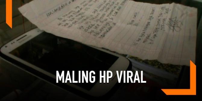 VIDEO: Viral, Maling Kembalikan HP Curian di Depok