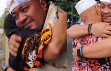 Usai Tangkap Penjahat, Perwira Polisi Jenaka Bertemu Orangtua Langsug Peluk dan Cium 'Kangen Aku