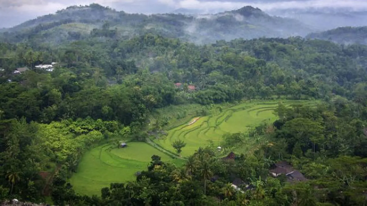 Desa Nglanggeran di Kabupaten Gunung Kidul, Yogyakarta