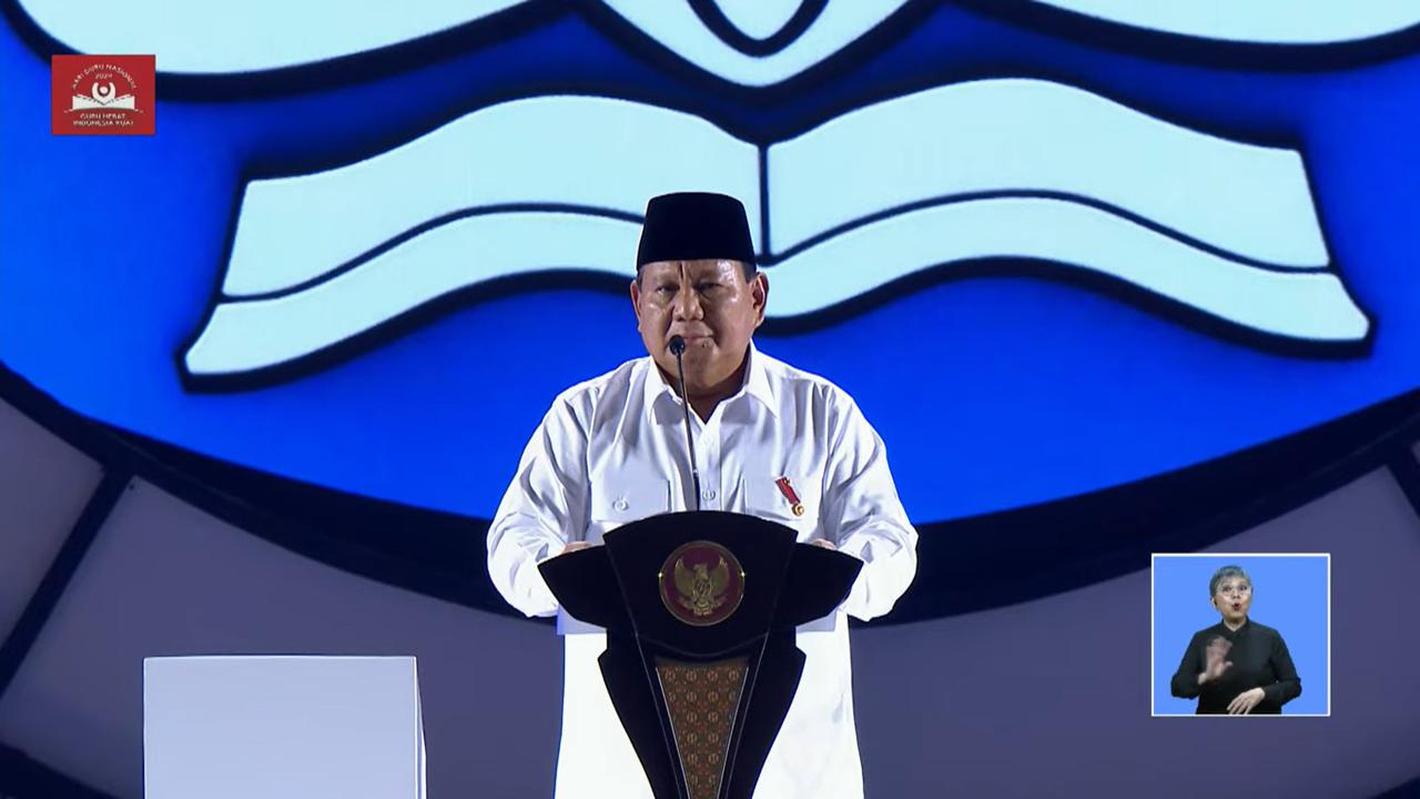 Prabowo menangis di Hari Guru 2024