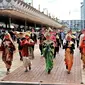 Parade baju daerah Indonesia meramaikan Hari Kebangsaan ke-38 Brunei Darussalam, pada tanggal 23 Februari 2022 lalu (Dok. KBRI / Liputan6.com)