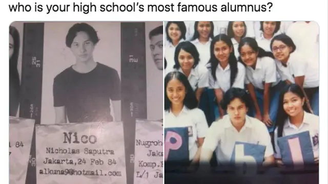 Viral Foto Buku Tahunan SMA Nicholas Saputra, Warganet: Percikan Nabi Yusuf