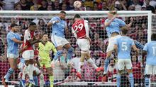 Arsenal meraih kemenangan bersejarah atas Manchester City pada pekan ke-8 Liga Inggris 2023/2024 di Emirates Stadium, London, Minggu (9/10/2023). (AP/Kirsty Wigglesworth)