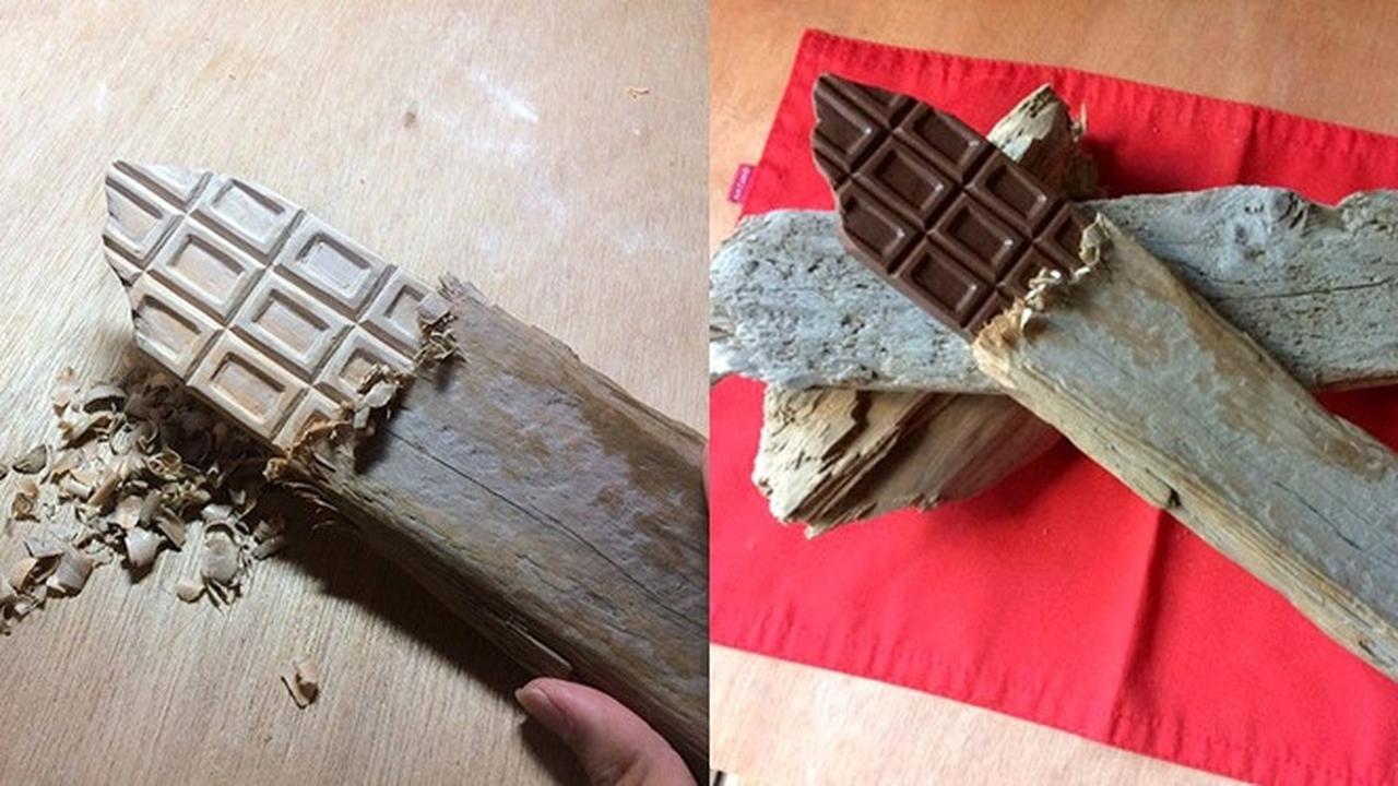 Unik, 6 Potret Ukiran Kayu Ini Bak Makanan Sungguhan