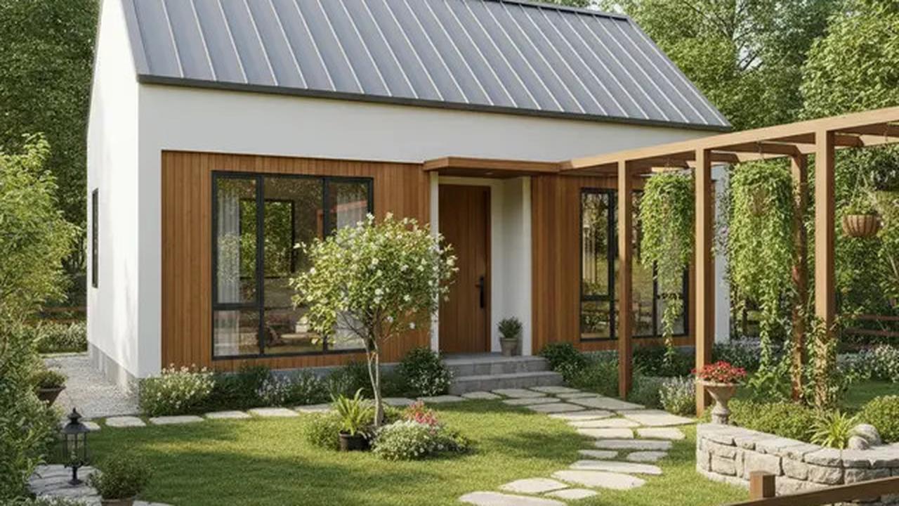 8 Gambar Rumah Sederhana 6x12 Atap Pelana, Desain Modern dan Estetik