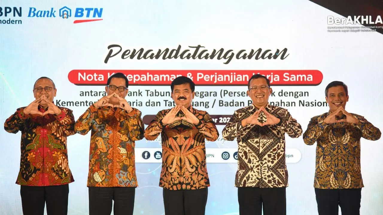 Kolaborasi Kementerian ATR/BPN dan Bank BTN Percepat Sertifikasi Rumah untuk Rakyat