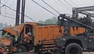 Kecelakaan Beruntun di Sukabumi, Sopir Terjepit 4 Jam