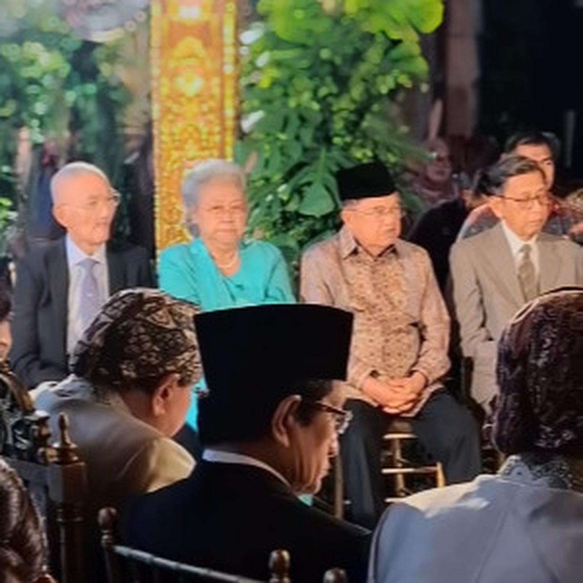Tiga Mantan Wapres Duduk Sejajar Hadiri Akad Nikah Putri Andika Perkasa