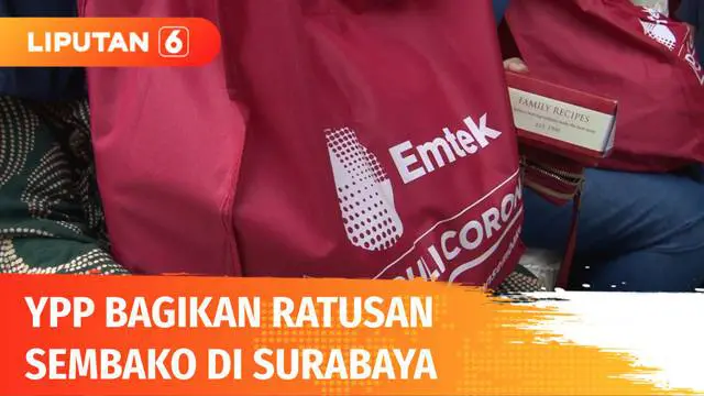 Sebagai bentuk kepedulian, Emtek Grup membagikan ratusan paket sembako bagi warga di Surabaya, Jawa Timur. Paket sembako diberikan kepada warga terdampak pandemi Covid-19 yang kehilangan mata pencaharian mereka.