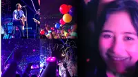 Momen keseruan Prilly saat nonton konser Coldplay di Singapura tahun 2017. (Foto: https://www.instagram.com/p/CsVRjdlJGWD/)