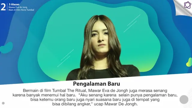 [Bintang] 5 Alasan Mawar Eva de Jongh Main di Film Horor Tumbal