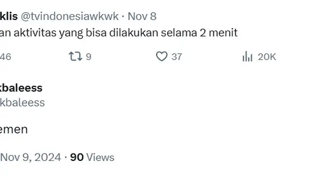 6 Saran Netizen Aktivitas yang Bisa Dilakukan 2 Menit Ini Bikin Tepuk Jidat