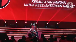 Ketua Umum PDI Perjuangan Megawati Soekarnoputri meminta seluruh kader PDIP tidak gentar dengan adanya kepungan dari partai politik lain. (Liputan6.com/Angga Yuniar)