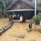 Sejumlah wilayah di Kabupaten Lamandau, Kalimantan Tengah terendam banjir.
