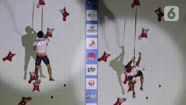 Detik-Detik Kemenangan Aspar Menjuarai Seri ke-12 Kejuaraan Dunia Panjat Tebing 2022 Nomor Kecepatan Putra