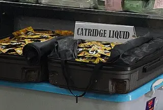 Polisi menggagalkan peredaran narkotika berupa cartridge liquid vape zombie yang diduga mengandung zat etomidate. (Foto: Istimewa)