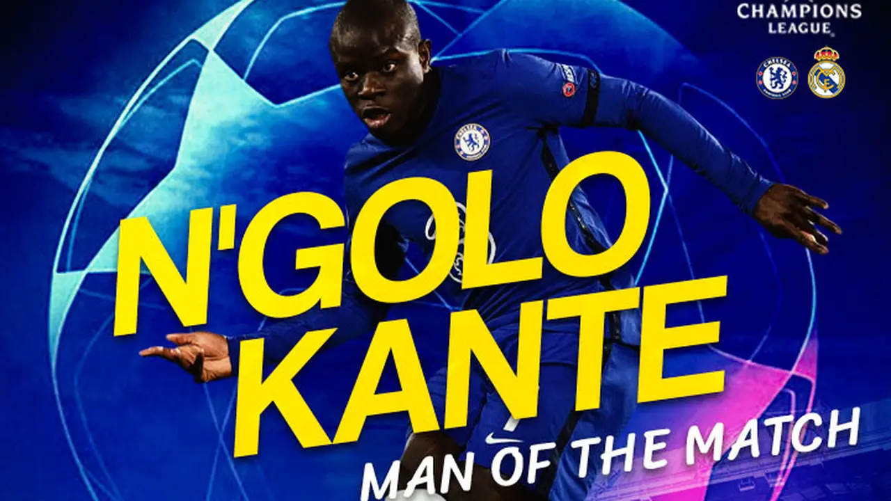 Berita Infografis - Man Of The Match N'Golo Kante