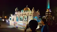 Kegiatan karnaval takbir keliling yang digelar Pemkot Jambi 2016 lalu. (Liputan6.com/B Santoso)
