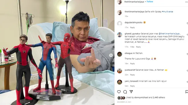 Hilman Hariwijaya Penulis Novel Lupus Meninggal Dunia di Usia 57 Tahun