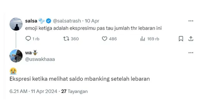 6 Cuitan Netizen Lihat Saldo ATM Setelah Lebaran, Bikin Senyum Getir