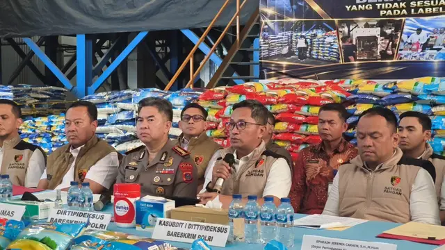 Satgas Pangan Bareskrim Polri ungkap Beras Fortifikasi Palsu
