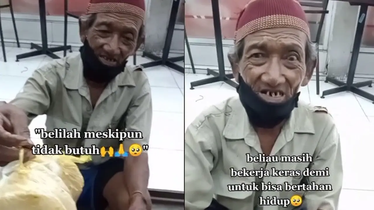 Perjuangan Kakek Jual Kerupuk hingga Tidur di Emperan, Faktanya Bikin Pilu