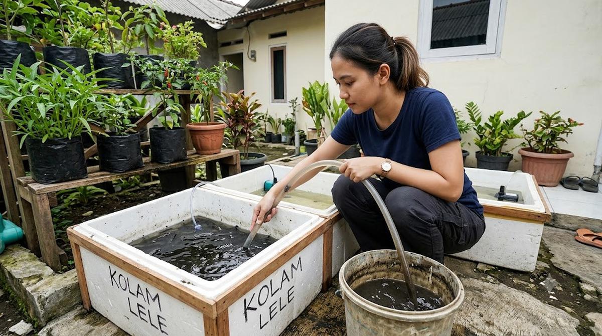 Cara Membuat Kolam Ikan Lele dari Box Styrofoam Bekas