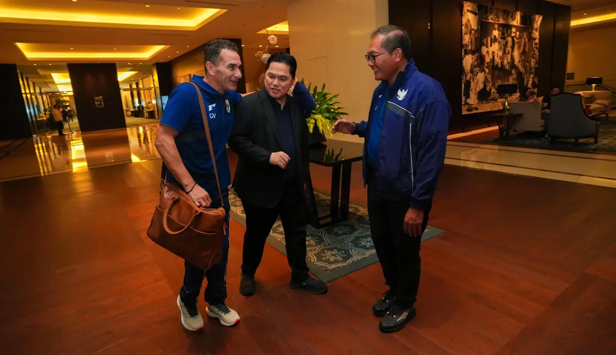 Ketua Umum PSSI Erick Thohir mengatakan bahwa persiapan Timnas Indonesia sudah maksimal dan semoga semuanya lancar saat bertanding. (Foto: Dokumentasi PSSI)