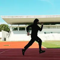 Potret Natasha Rizky Latihan Lari