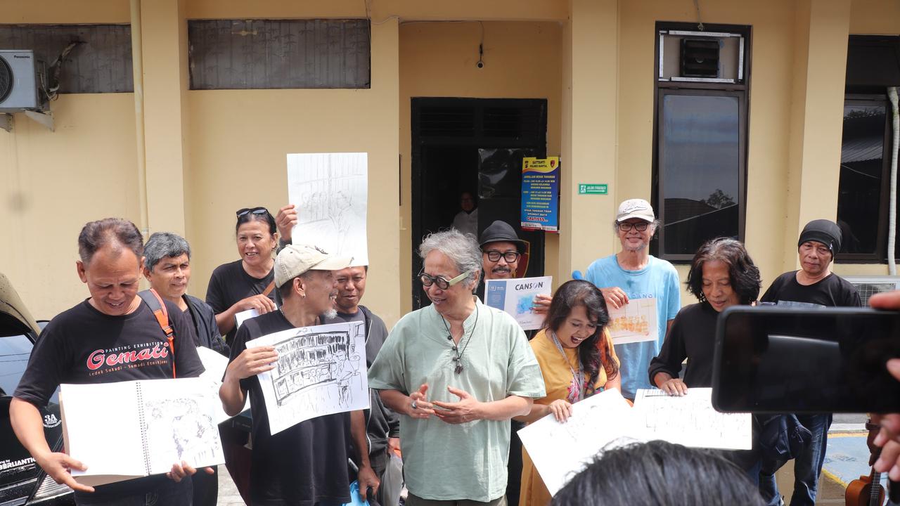 Asah Kemanusiaan, Butet Ajak Seniman Melukis di Ruang Tahanan Polres Bantul