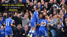 Ini cuplikan 6 gol Chelsea yang bersarang ke gawang Arsenal
