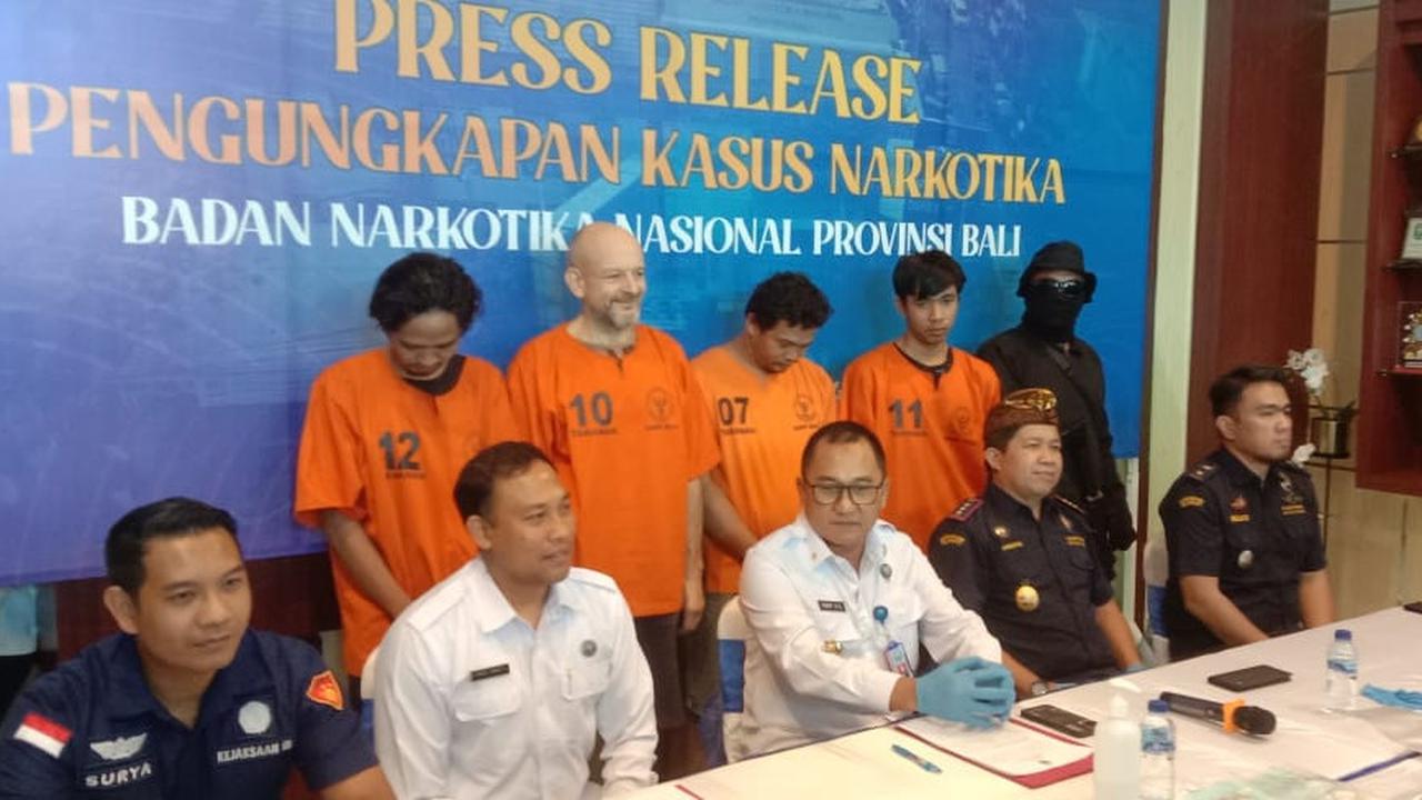 Anggota Geng Narkoba Internasional Dibekuk di Bali, Bawa Hasis dan Ganja