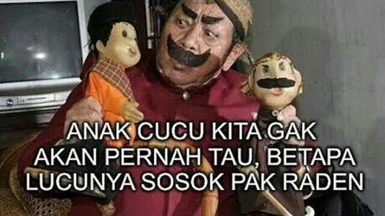 Pak Raden meninggal, meme duka cita bertebaran di dunia maya