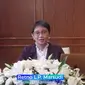 Menlu Retno Marsudi dalam press briefing mengenai kunjungannya ke Turki, Selasa (12/10/2021).