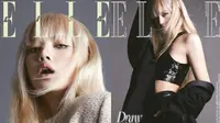 Lisa BLACKPINK di sampul majalah Elle Korea (Tangkapan Layar Twitter/ELLE_KOREA)
