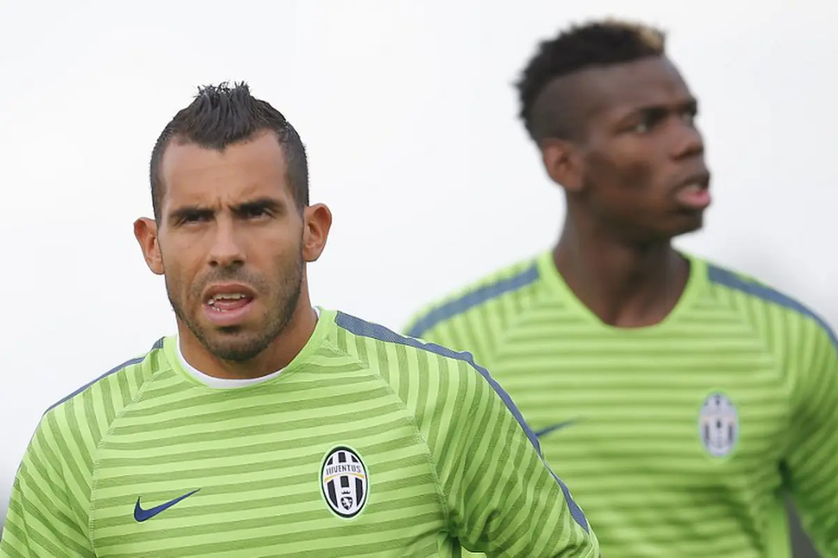 Paul Pogba dan Carlos Tevez