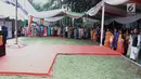 Suasana peringatan Hari Kemerdekaan ke-73 India di Kedutaan Besar India, Jakarta, Kamis (15/8/2019). Upacara ini diikuti oleh 300 warga berkebangsaan India. (merdeka.com/Iqbal Nugroho)