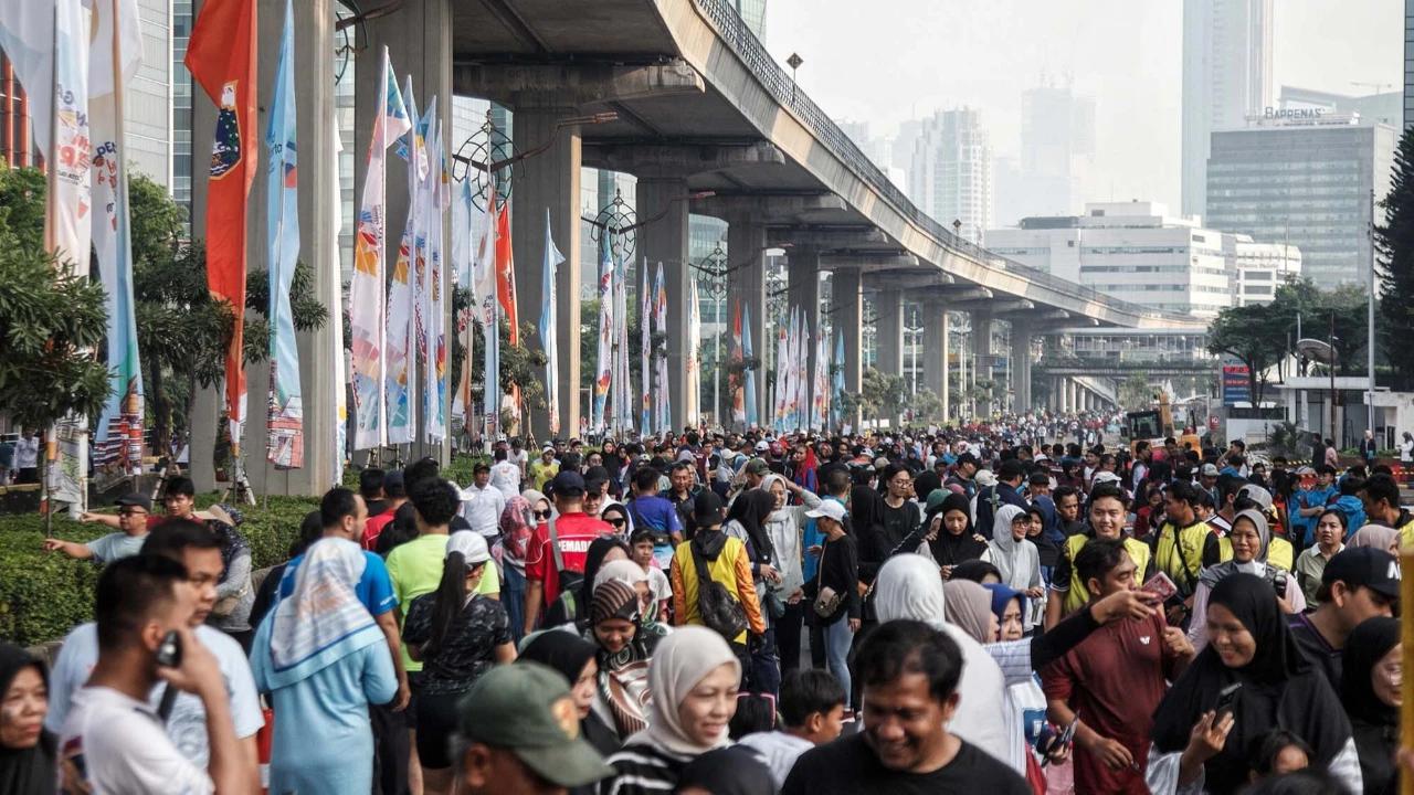 FOTO: CFD Perdana di Jalan Rasuna Said Jakarta
