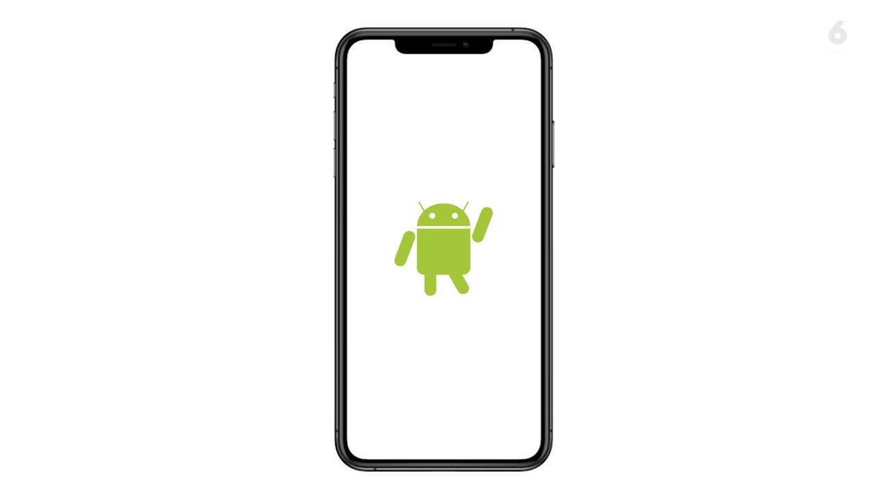 Ilustrasi Smartphone Android.