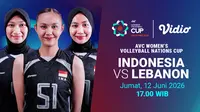 Nonton Indonesia vs Lebanon - AVC Women's Volleyball Nation Cup 2026 di Vidio. (doc. vidio)