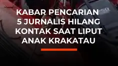 Lima jurnalis dilaporkan hilang kontak saat melakukan peliputan aktivitas Gunung Anak Krakatau di perairan Selat Sunda. Tim SAR gabungan masih melakukan pencarian di tengah kondisi cuaca dan gelombang yang menjadi kendala operasi.