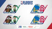 NBA Playoff 2018 Game 3 dan Game 4, Cleveland Cavaliers Vs Boston Celtics, Golden State Warriors Vs Houston Rockets (Bola.com/Adreanus Titus)