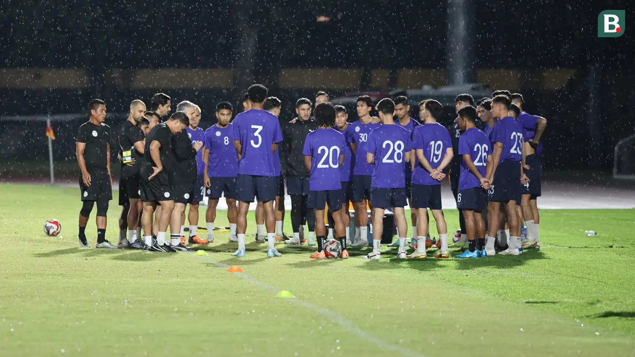 Foto: Filipina Siap Bikin Kejutan untuk Timnas Indonesia di Laga Penentu Piala AFF 2024, Berlatih di Bawah Guyuran Hujan